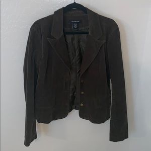 Calvin Klein dark green corduroy blazer